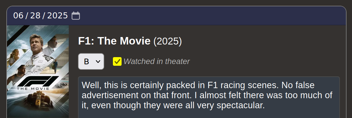 Rating a movie